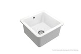 Cuisine 46 x 46 Matte White Inset / Undermount Fine Fireclay Sink