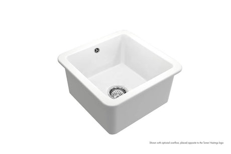 Cuisine 46 x 46 Matte White Inset / Undermount Fine Fireclay Sink