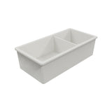 White plastic compartmentalized tray on a white background