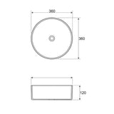 Radius Round 360x360x115