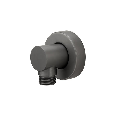 water line of gunmetal shower rail