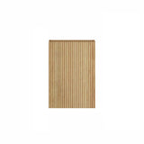 Rectangular wooden fluted cabinet on a white background