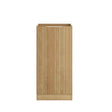 Rectangular fluted cabinet on a white background