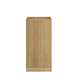 Rectangular fluted cabinet on a white background