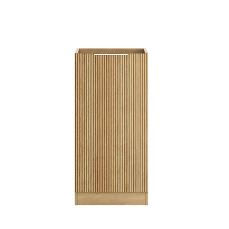 Rectangular fluted cabinet on a white background