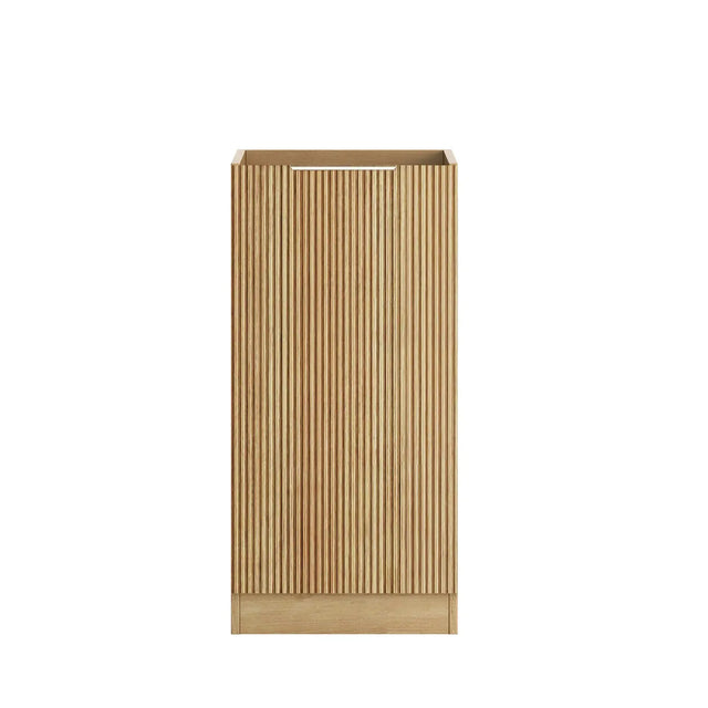 Rectangular fluted cabinet on a white background