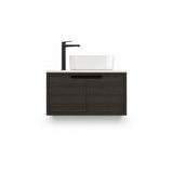 Kaia Wall Hung Vanity 750mm - Dark Oak