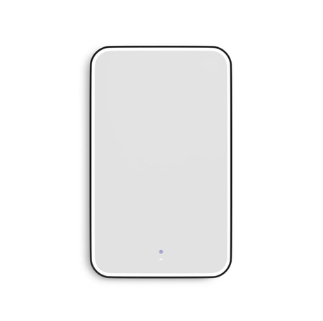 Rectangular mirror on a white background