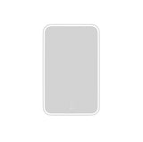 Rectangular white object on a white background