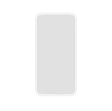 Frameless mirror on a white background