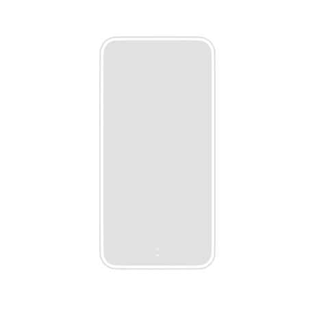 Frameless mirror on a white background