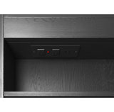 LED Newport 900x750mm Black Oak Shaving Cabinet