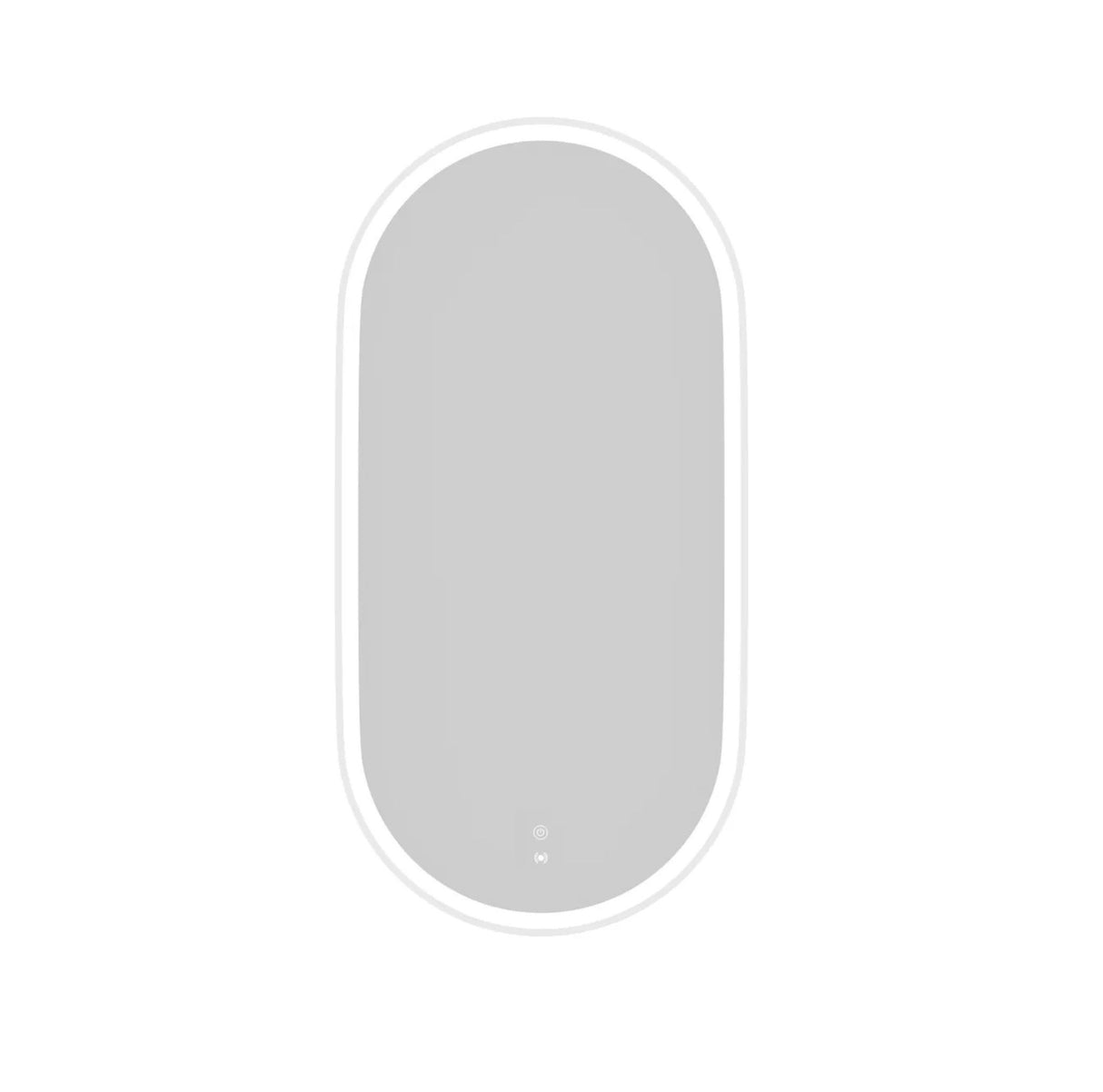 oval white object with rounded corners on a white background