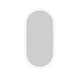 oval white object with rounded corners on a white background