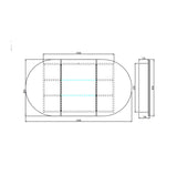 drawing of 1500mm shaving cabinet
