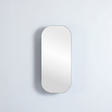 olivia matte black shaving cabinet front view