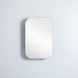 front view of olivia matte black 600mm shaving cabinet