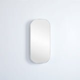 olivia matte white shaving cabinet front view