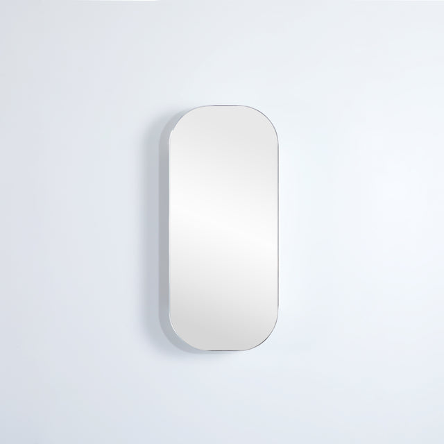 olivia matte white shaving cabinet front view