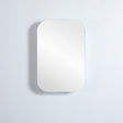front view olivia matte white 600 shaving cabinet in grey background
