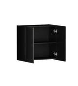 open Hampshire Laundry 630 Black Wall Cabinet