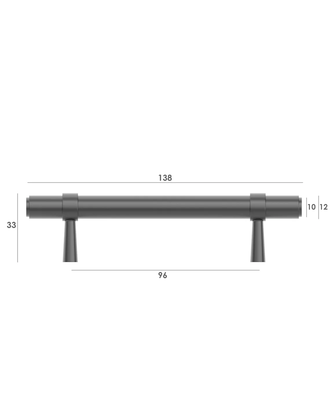 Astor Gunmetal Handle