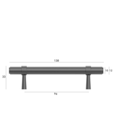 Astor Gunmetal Handle