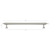 Heirloom Brushed Nickel Handle 233mm measurement details