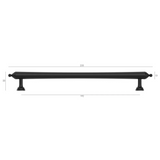Heirloom Matte Black Handle with 233mm measurement details