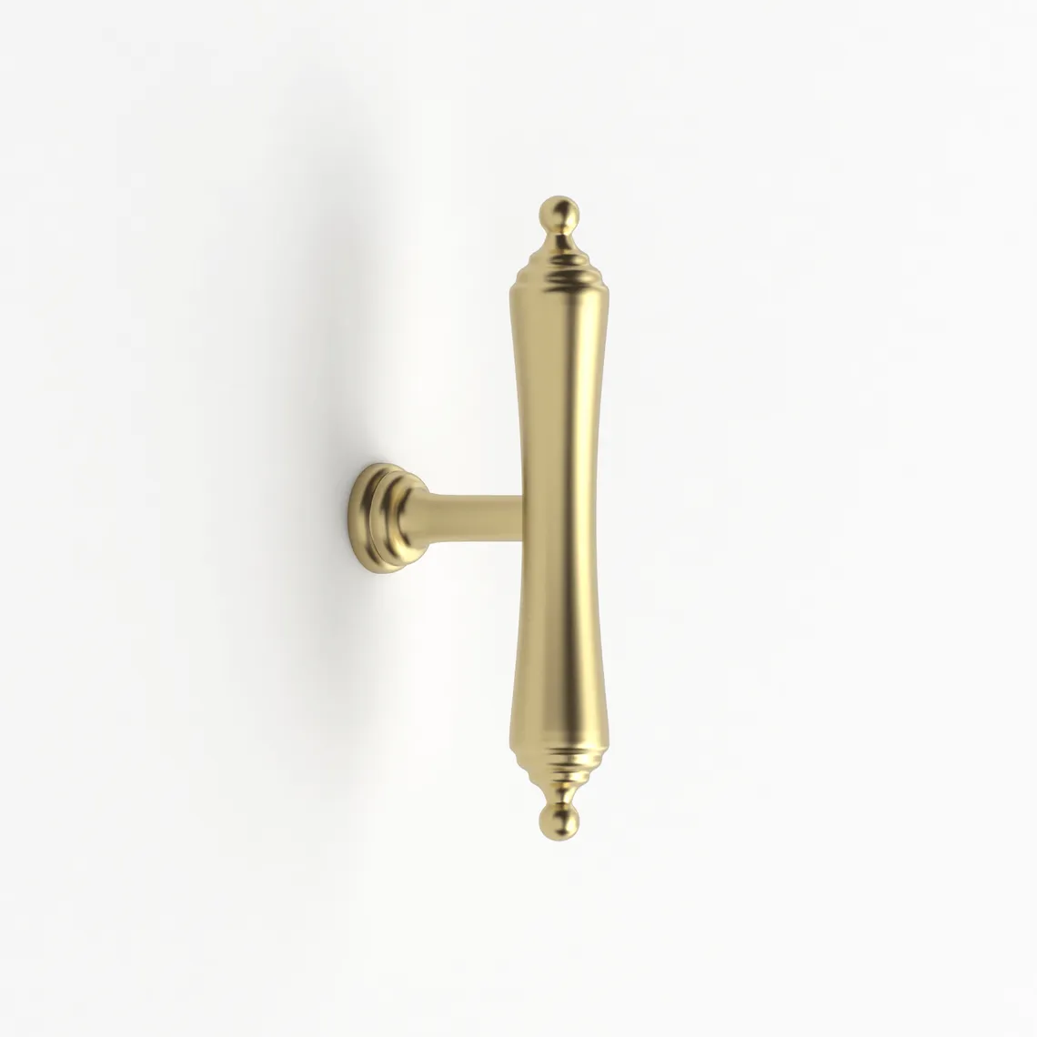 Heirloom 80mm Brushed Brass Handle vertical