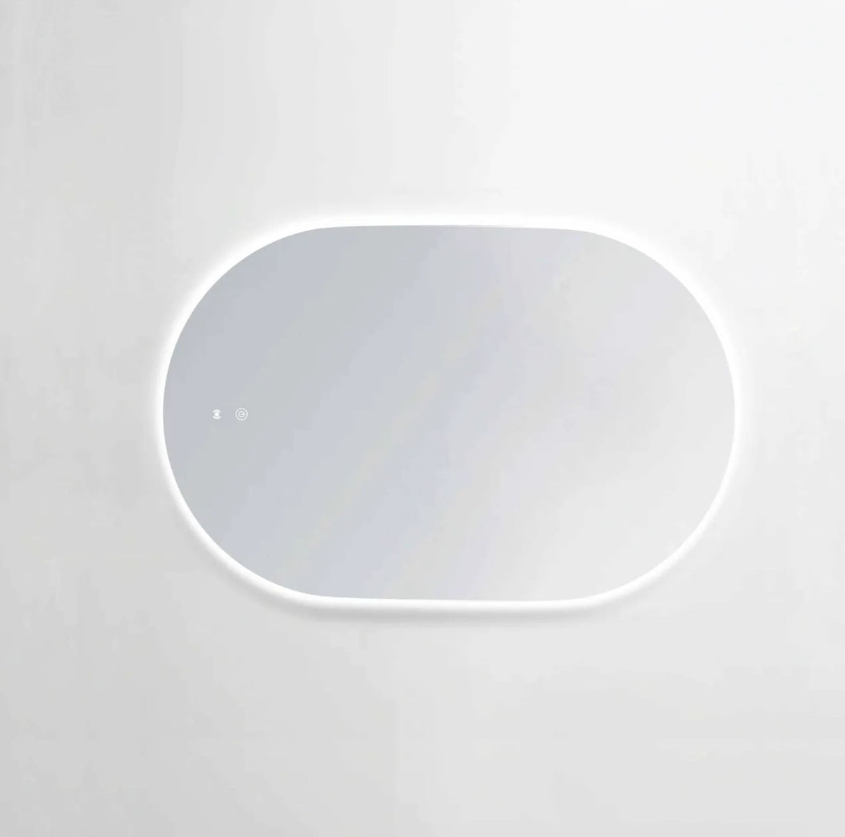 Rectangular white object on a light gray background