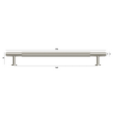 Soho Brushed Nickel Handle 195mm measurement details