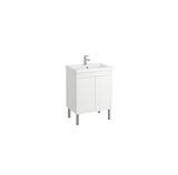 two doors 750mm polar vanity free standing with white background