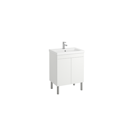 two doors 750mm polar vanity free standing with white background