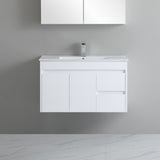 polar right drawer 900mm wall hung vanity