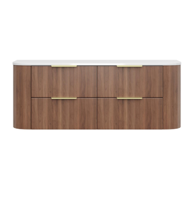 CETO Artis-D 1500mm Prime Oak Wall Hung Vanity with white background