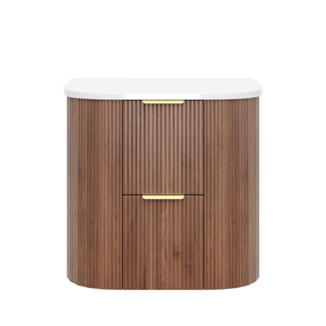 CETO Artis-D 600mm Prime Oak Wall Hung Vanity with white background