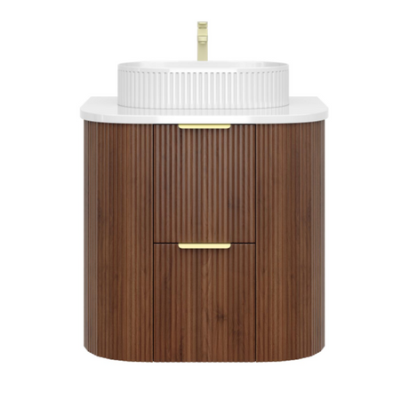 CETO Artis-D 600mm Walnut Wall Hung Vanity