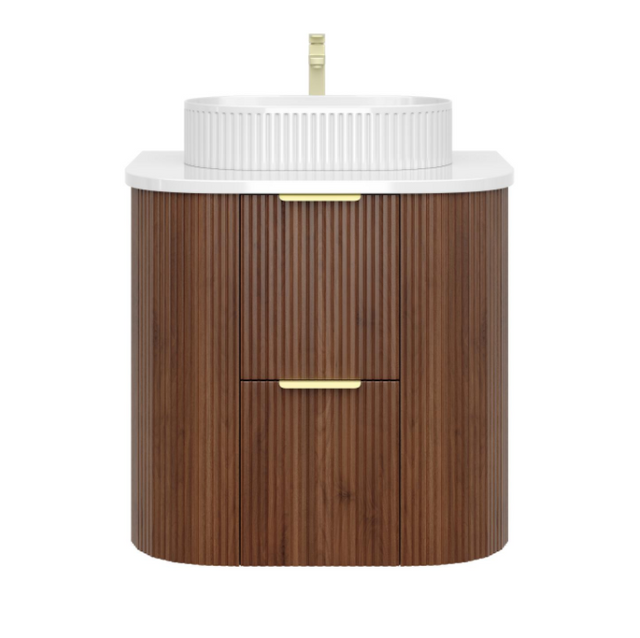 CETO Artis-D 600mm Walnut Wall Hung Vanity