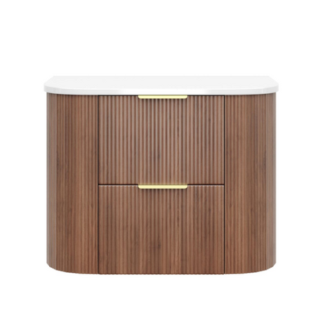 CETO Artis-D 750mm Prime Oak Wall Hung Vanity with white background