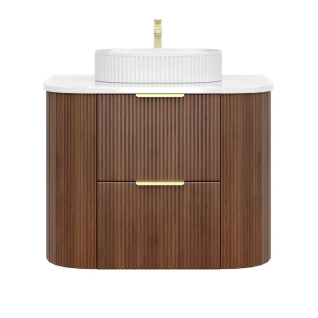 CETO Artis-D 750mm Walnut Wall Hung Vanity