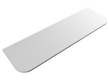 Curva 750mm Matte White Wall Hung Vanity - Curve Fluted
