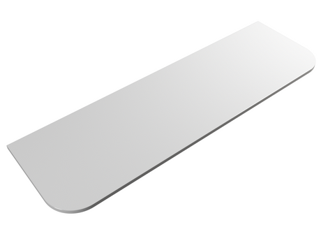 Curva 750mm Matte White Wall Hung Vanity - Curve Fluted