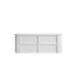 Ramee 1500mm Matte White Wall Hung Vanity - Fluted