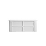 Ramee 1500mm Matte White Wall Hung Vanity - Fluted