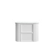 Ramee 750mm Matte White Wall Hung Vanity - Fluted