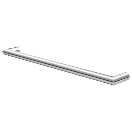 round horizontal brushed nickel electric heated towel