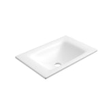 Sintera Square White Stone Top no tap hole