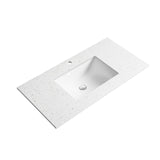 Flauto 750mm Matte White Wall Hung Vanity - Fluted