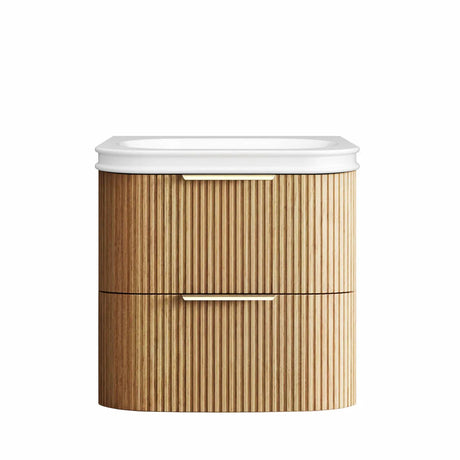 Wooden cabinet with white top on a white background